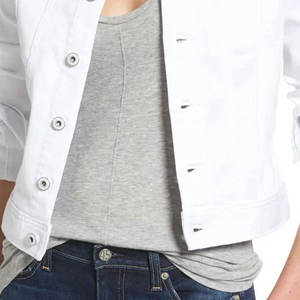 Chaqueta Vaquera para Mujer, Estilo Clásico Premium, Duradera, Cómoda, Ajustada, Prenda Exterior Moderna para Uso Diario - Product Image 2