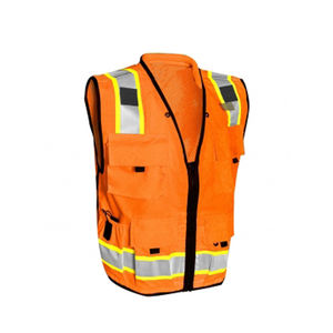 Gilet de sécurité haute visibilité ANSI Classe 1 en polyester imperméable avec LED clignotante, sur mesure, matériau réfléchissant de haute qualité, logo personnalisé - Product Image 3