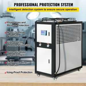 Refrigeratore d'Acqua Industriale da 6 Tonnellate con Condensatore Raffreddato ad Aria da 6 CV, Pompa Controllata da Microcomputer, 380V - Product Image 5