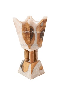 Quemador de metal purificador para el hogar árabe/quemador Bakhoor/Dhooni o Dhoop Dani o Dhuni | Diya de mesa de latón de Royal Artisans - Product Image 2