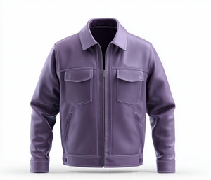 High Quality Premium Cool and Classy Leather <b>Jacket</b> For Casual Use Solid colour - Product Image 3