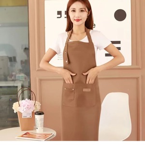 Wholesale Adjustable Waist <b>Bib</b> <b>Apron</b> Cooking Kitchen Restaurant Work <b>Aprons</b> for Men Women With Pockets Chef <b>Aprons</b> - Product Image 1