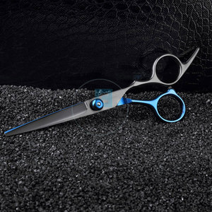 Ciseaux de barbier légers et durables en acier inoxydable de haute qualité, à poignée moyenne, pour droitiers, service OEM - Product Image 4