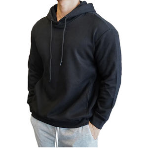 Nouveautés : Sweat-shirts à capuche zippés gris pour hommes, coupe ample, en tissu peigné imprimé, personnalisables et de haute qualité, pour la mode printemps. - Product Image 2