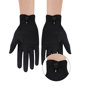 Paires de gants en nylon et coton pour la protection formelle, l'inspection de bijoux, gants maçonniques noirs pour femmes et hommes, prix abordable, OEM, vente en gros - Product Image 4