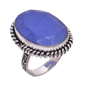 แหวนเงินแท้ 925 ชุบออกซิไดซ์ ขนาด 25x16 มม. ประดับด้วยรูไทล์สีทองรูปไข่ เหมาะสำหรับงานปาร์ตี้ - Product Image 2