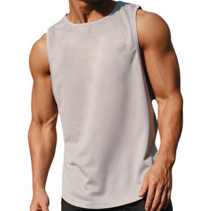 Camiseta sin mangas de sublimación para hombre, para entrenamiento en el gimnasio, a la venta a bajo precio, nuevo estilo, ropa de fitness personalizada, camisetas sin mangas de verano. - Product Image 6