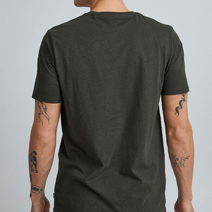 T-shirt pour homme 100% coton, poids lourd, manches courtes, col rond, tee-shirt uni, streetwear, vêtements décontractés pour la salle de sport - Product Image 4