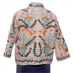 New Trending Handmade Suzani Embroidery TNT <b>Jacket</b> for Women Breathable Cotton Unisex Coat Ethnic <b>Short</b> <b>Jacket</b> for women Gifts - Product Image 5