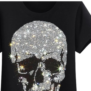 T-shirt pour homme avec strass, design très demandé, prix raisonnable, anti-plis, meilleurs designs, t-shirt avec strass en tissu dernier cri - Product Image 2