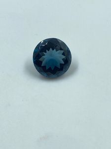 Topacio Azul Oscuro Natural de Alta Calidad, Gema Suelta de 10.09 Quilates y 13.30 mm, Corte Personalizado para Joyería - Product Image 6