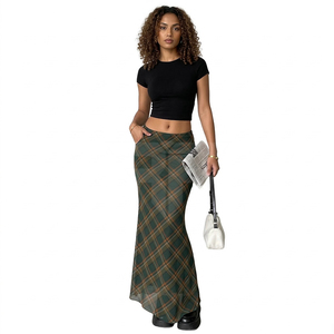 Nueva Falda Casual de Verano para Mujer, Color Sólido, Corte Ajustado, Estilo Urbano, Cintura Natural, Rayas, Transpirable - Product Image 1
