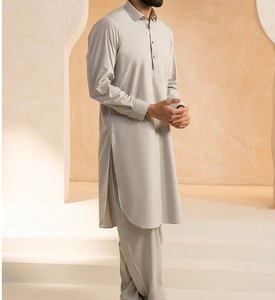 Top Selling Men Shalwar Kameez Kurta Traditional Pakistani Dress Mens <b>Clothes</b> Sets Plain Salwar Kameez Wholesale Price LOW MOQ - Product Image 3