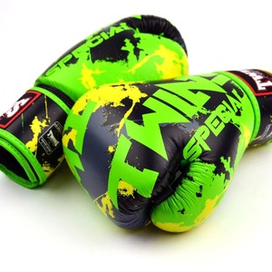 ถุงมือฝึกซ้อมมวยไทย MMA สำหรับมือโปร หนังวัวแท้ พิมพ์ลายเต็มตัว คุณภาพพรีเมียม โลโก้สั่งทำพิเศษ - Product Image 2