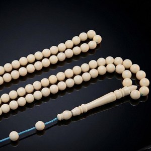Rosario Islámico de Hueso de Camello con 99 Cuentas, Hecho a Mano, Ecológico, Moderno, Coleccionable, Tasbih Misbaha WAC-0915 - Product Image 3