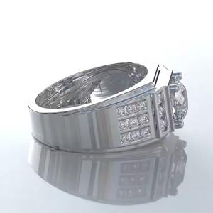 Anillo de diamantes Halo de calidad premium para mujer, anillo de compromiso, joyería de boda, regalo de cumpleaños disponible al mejor precio del mercado. - Product Image 5