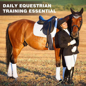 Selle de dressage en acier inoxydable marron pour chevaux, tailles et couleurs personnalisables, pour compétition d'équitation double - Product Image 5