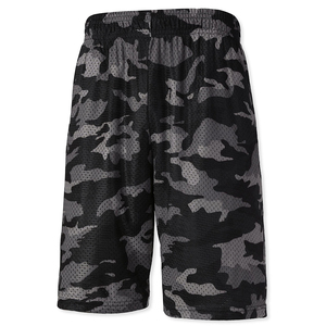 Shorts de basketball personnalisables en gros pour l'été, respirants, à séchage rapide, écologiques, en maille unie, imprimés, pour le sport et l'entraînement - Product Image 2
