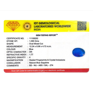 5.45 Carat Royal Blue Sapphire Loose Gemstone for Fine Jewelry - Product Image 4