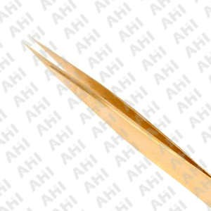 Pince à épiler professionnelle en acier inoxydable AHI, pointe fine, vente en gros, personnalisable, précision anti-statique, 14 cm - Product Image 6