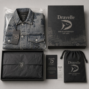 Chaqueta vaquera tipo camionero gris azulado lavado con estampado de periódico, ropa exterior unisex holgada estilo Hypebeast, proveedor mayorista - Product Image 5