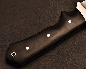 Couteau Bowie Tracker fait main en acier J2, lame fixe à bord dentelé, qualité industrielle, pour droitier, OEM, chasse et scoutisme - Product Image 6