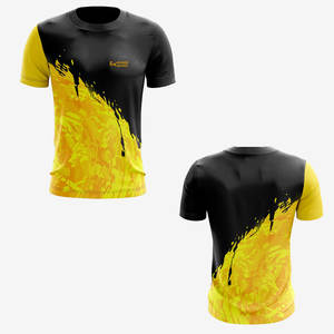 Camiseta Deportiva con Cuello Redondo y Diseño Sublimado, Talla Adulto, Ropa Deportiva de Verano, Camiseta Deportiva Estampada - Product Image 3