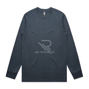 T-shirt pour homme à manches longues en coton 100% respirant, restez au frais et confortable grâce à un tissu à séchage rapide - Product Image 4