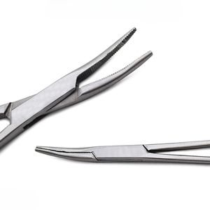 Pinces à moustiques courbées de 12,5 cm OEM/en gros, pinces chirurgicales/dentaires/vétérinaires, fournisseur d'instruments médicaux avec impression de logo laser - Product Image 5