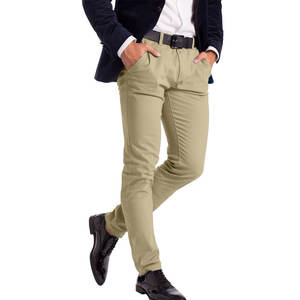 Pantalones de Vestir de Pana para Hombre, Cintura Media, Pierna Recta, Estilo Casual de Negocios, Corte Ajustado, Transpirables, Verano, Servicio Personalizado OEM, Venta al Por Mayor - Product Image 2