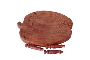 ตะกร้าผลไม้รูปแอปเปิ้ลทำจากไม้ พับได้ ตะกร้าผลไม้และผักตกแต่งทำมือ สำหรับวางบนโต๊ะครัว ตกแต่งบ้าน - Product Image 5