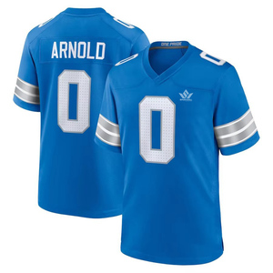 Williams #9 Blue American Football Jersey Men's V-Neck Breathable <b>Mesh</b> <b>Short</b> Sleeve Regular Fit Team Numbers Print - Product Image 6