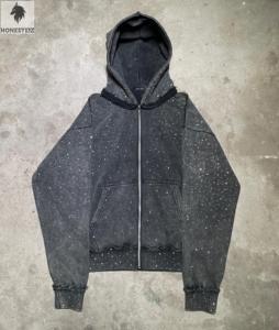 เสื้อฮู้ดดี้ผู้ชายแบบสวมหัว ดีไซน์เฉพาะตัว น้ำหนักเบา ระบายอากาศได้ดี แห้งเร็ว ผลิตจากผ้าฝ้ายเทอร์รี่ 100% ลวดลายเรียบง่าย สวมใส่สบาย - Product Image 1