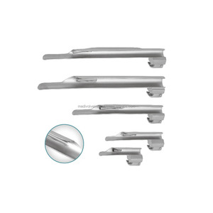 Último modelo de set de laringoscopio de fibra óptica Miller con 5 hojas rectas, certificado CE e ISO, OEM y ODM disponibles, venta al por mayor - Product Image 2