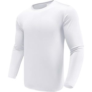 Haut de sport à manches longues pour homme, idéal musculation et gym, coupe ajustée, ourlet effilé, séchage rapide, absorbant la transpiration - Product Image 1