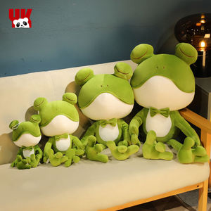 Peluche grenouille mignonne de haute qualité en gros, lavée, 31cm-50cm, en coton super doux du Vietnam, jouet en peluche Yuankang Noël - Product Image 3