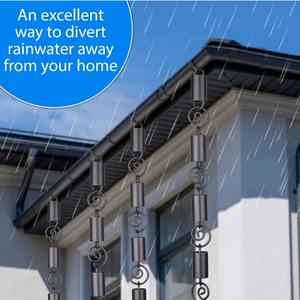 Chaînes de pluie en métal de forme ronde et cylindrique, style contemporain pour jardins et espaces extérieurs, vente en gros depuis l'Inde - Product Image 2