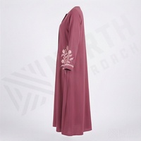 Ensemble Abaya numérique deux pièces en soie, coton, lin et Nida pour enfants et bébés, style jilbab traditionnel modeste, vente en gros