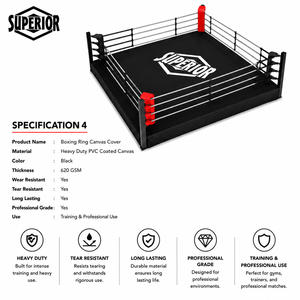 Customized Boxing Ring <b>Cover</b> Printed logo Boxing Ring <b>Canvas</b> <b>Cover</b> Floor Thai Boxing Ring for Outdoor and Indoor - Product Image 4