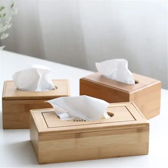 Bestseller Tissue Box aus Holz mit kunden spezifischer Größe und Design zum Verkauf Hotel Restaurant Dekorative Lieferungen