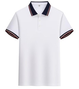 T-shirt décontracté pour homme de haute qualité, en polyester tricoté, à manches courtes, séchage rapide, avec impression personnalisée sur le devant, style golf de luxe - Product Image 3