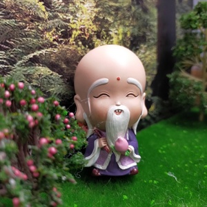 รูปแกะสลักขนาดเล็กของพระพุทธเจ้าอายุยืนดีไซน์น่ารักแปลกใหม่ - Product Image 6