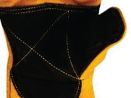 For Heat Resistant Safety Gloves 5mil Breathable Anti-Slip Full Smooth Texture Elastic Wristlet for Welding Construction Work - Product Image 3