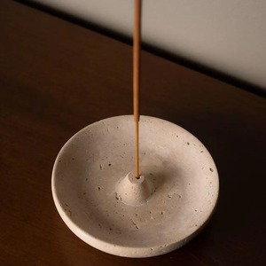High Quality Travertine Stone Finish Resin Mabkhara Customizable Arabic <b>Oud</b> Burner for Hotels Villas and Luxury Homes - Product Image 3