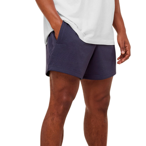 Pantalones Cortos Deportivos de Malla Transpirable para Hombre, 5 Pulgadas, para Gimnasio, Entrenamiento, Fitness, Color Morado Medianoche - Product Image 3