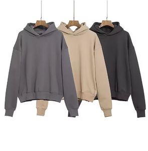 เสื้อฮู้ดดี้ฮิปฮอปผู้ชายไซส์ใหญ่ สีพื้น ผ้าฝ้าย ระบายอากาศได้ดี สไตล์สตรีทแวร์ - Product Image 1