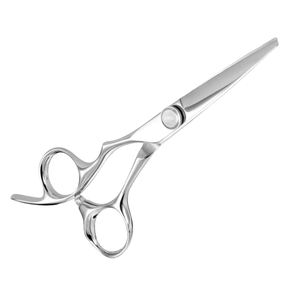 Fournitures professionnelles pour salons de coiffure, ciseaux de coiffure 5,5 pouces en acier inoxydable 440C, lame tranchante, manche long pour gauchers, barbier - Product Image 3