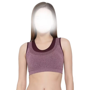 Sujetador Deportivo Transpirable para Mujer, de Secado Rápido, Elástico en Cuatro Direcciones, de Alta Sujeción, con Relleno Extraíble, Cuello Redondo, en Spandex/Nylon - Product Image 1