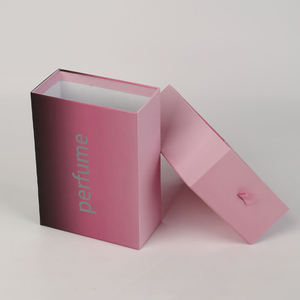 Custom Eco-Friendly Handmade Luxury High Quality Paper Drawer <b>Box</b> with Ribbon Handle Cosmetic Packaging for Perfume <b>Bottle</b> - Product Image 4
