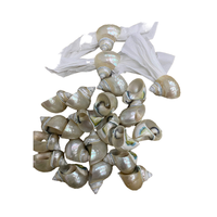 Meilleur prix naturel ivoire blanc coquillage anneau de serviette napperon utilisation pour mariage Table décor artisanat cadeau été plage souvenir